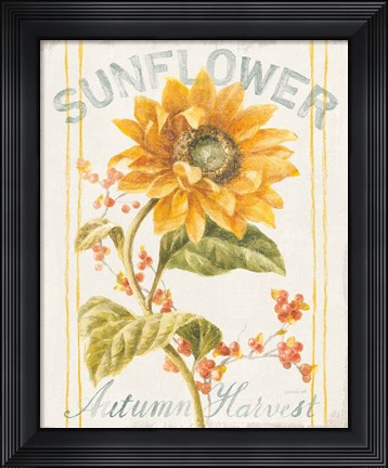 Framed Floursack Autumn I Print
