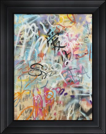 Framed Graffiti Love Print