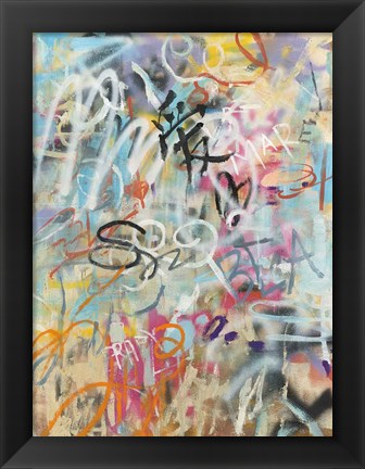 Framed Graffiti Love Print