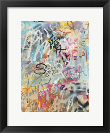 Framed Graffiti Love Print