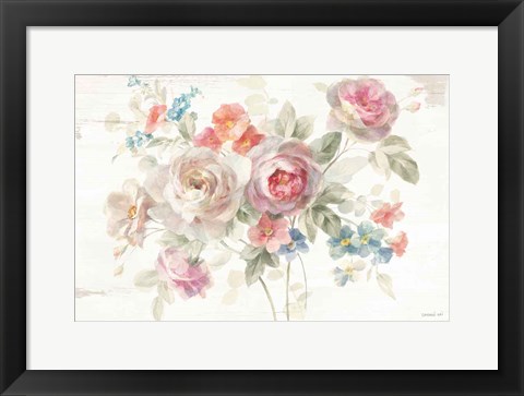 Framed Cottage Garden I Print