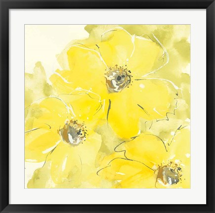 Framed Sunshine Cosmos I Print