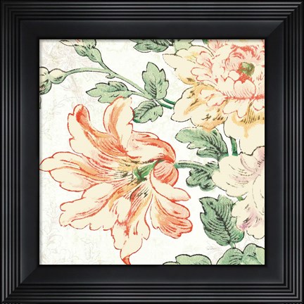 Framed Cottage Roses VII Print