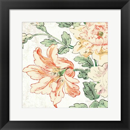 Framed Cottage Roses VII Print