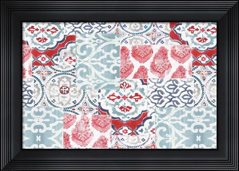 Framed Bazaar Patchwork I Print