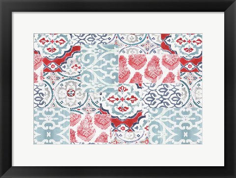 Framed Bazaar Patchwork I Print