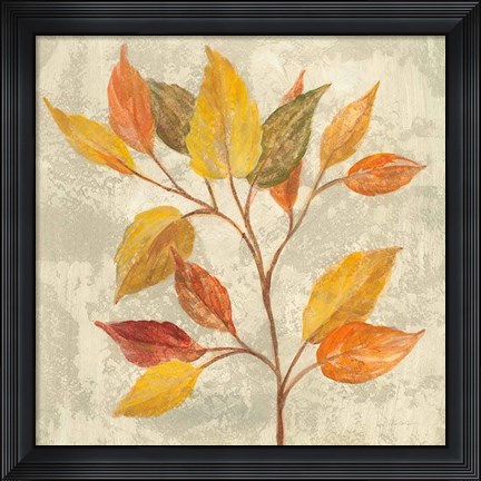 Framed November Leaves II Print