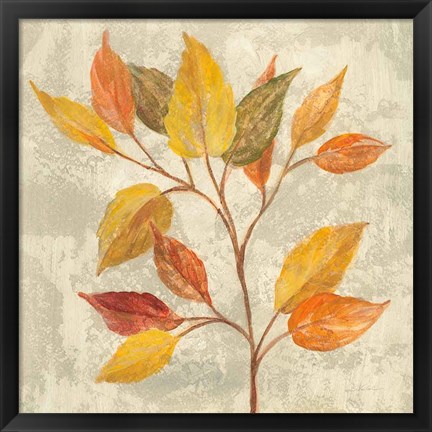 Framed November Leaves II Print