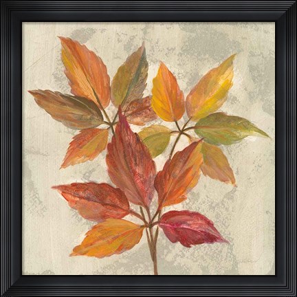 Framed November Leaves I Print