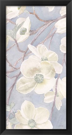 Framed Breezy Blossoms II Sage Print