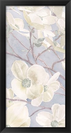 Framed Breezy Blossoms I Sage Print