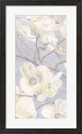 Framed Breezy Blossoms I Sage Print