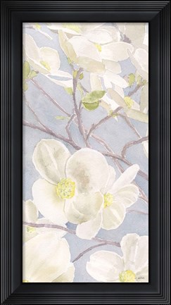 Framed Breezy Blossoms I Print
