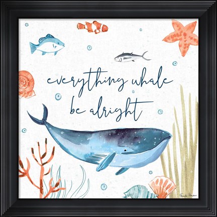 Framed Whale Tale IV Print