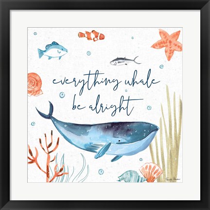 Framed Whale Tale IV Print