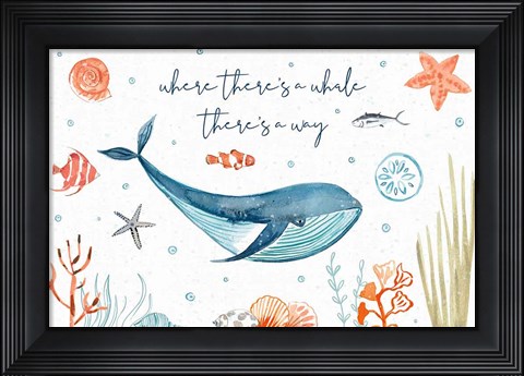 Framed Whale Tale III Print