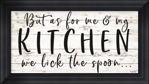 Framed We Lick the Spoon Print