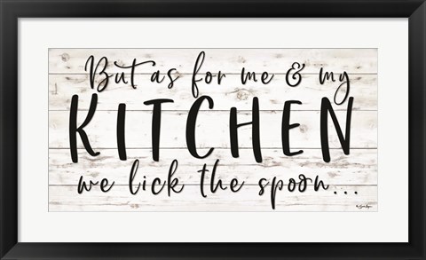 Framed We Lick the Spoon Print