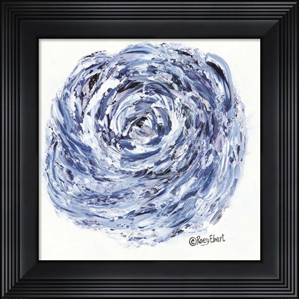 Framed Blue Rose Print