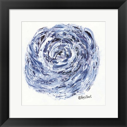 Framed Blue Rose Print