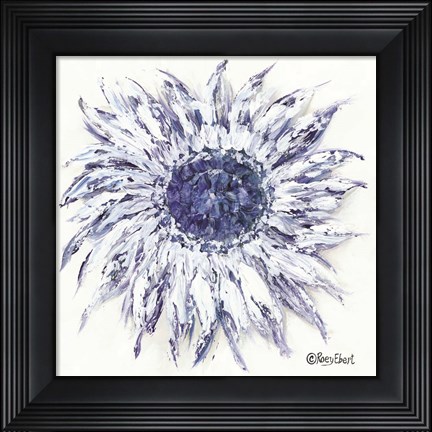 Framed Blue Sunflower Print