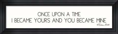 Framed Once Upon a Time Print