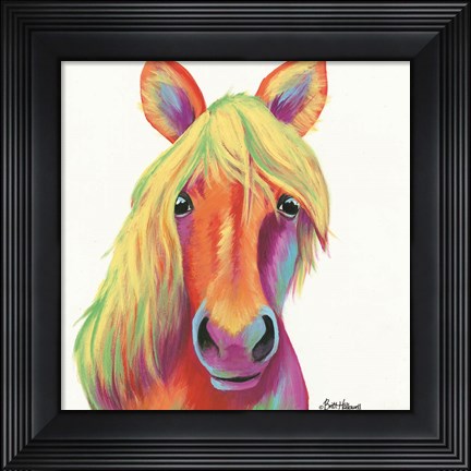 Framed Cheery Horse Print
