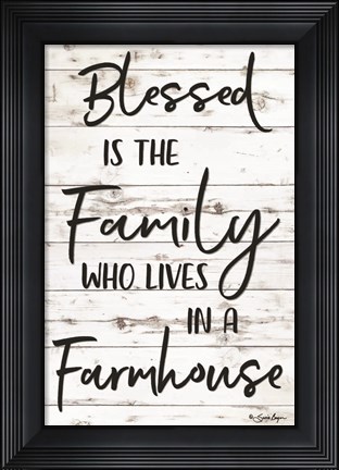 Framed Blessed is the Family Print