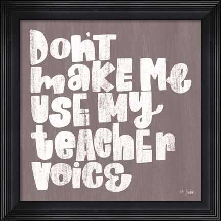 Framed My Teacher Voice Print