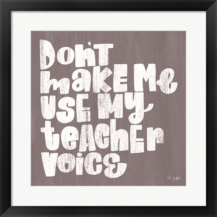 Framed My Teacher Voice Print