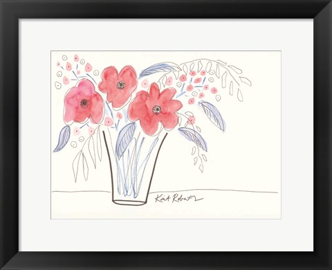 Framed July Blooms Print