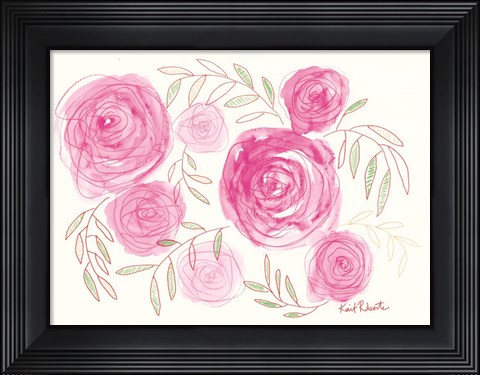 Framed Nature Does Not Hurry Print