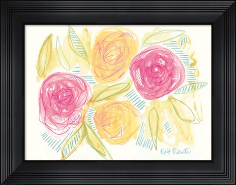 Framed Happiness is Right Where I Planted It Print