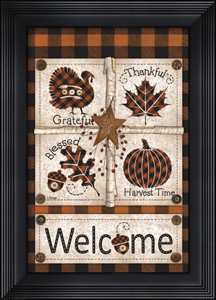 Framed Autumn Welcome Print