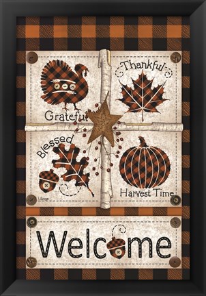 Framed Autumn Welcome Print