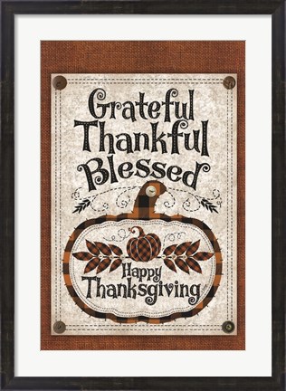 Framed Blessed Thanksgiving Print