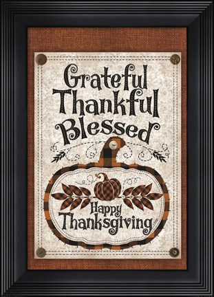 Framed Blessed Thanksgiving Print