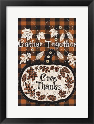 Framed Give Thanks Print