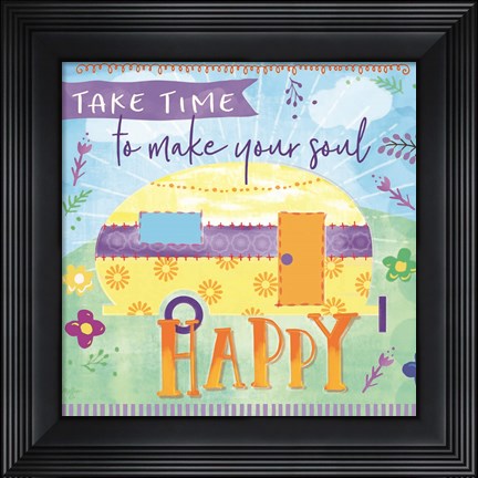 Framed Take Time Print