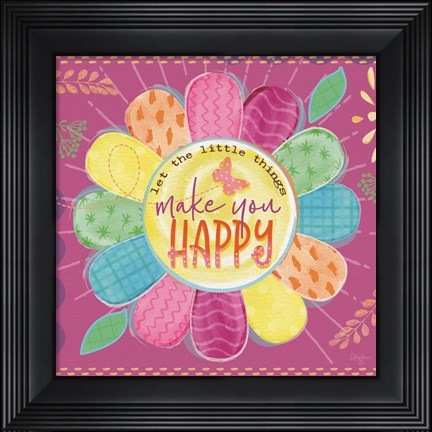 Framed Make You Happy Print
