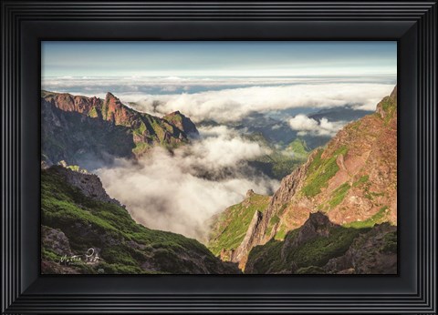 Framed Over the Clouds Print