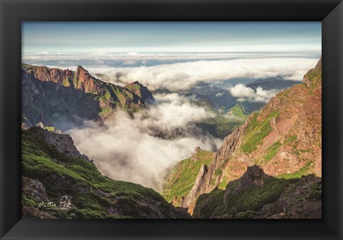 Framed Over the Clouds Print