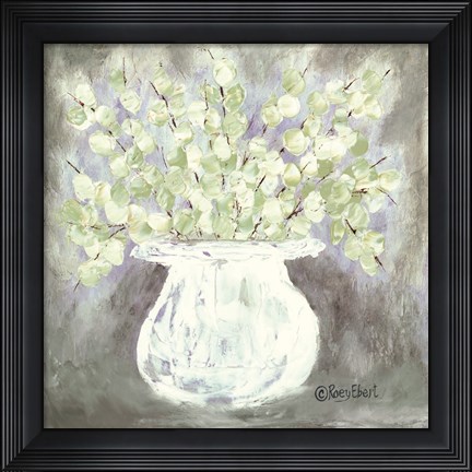 Framed White Vase Print