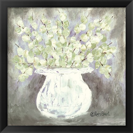 Framed White Vase Print
