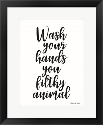 Framed Wash Your Hands Print