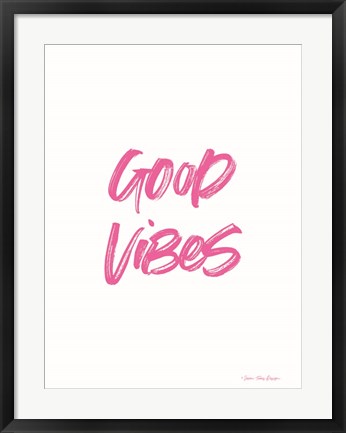Framed Good Vibes Print