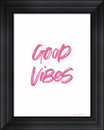 Framed Good Vibes Print