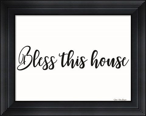 Framed Bless This House Print