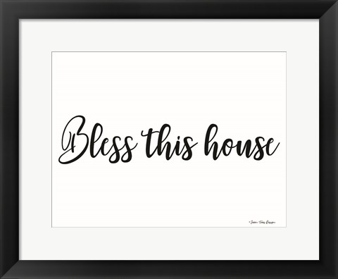 Framed Bless This House Print