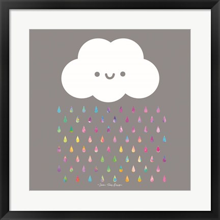 Framed Happy Rain Print
